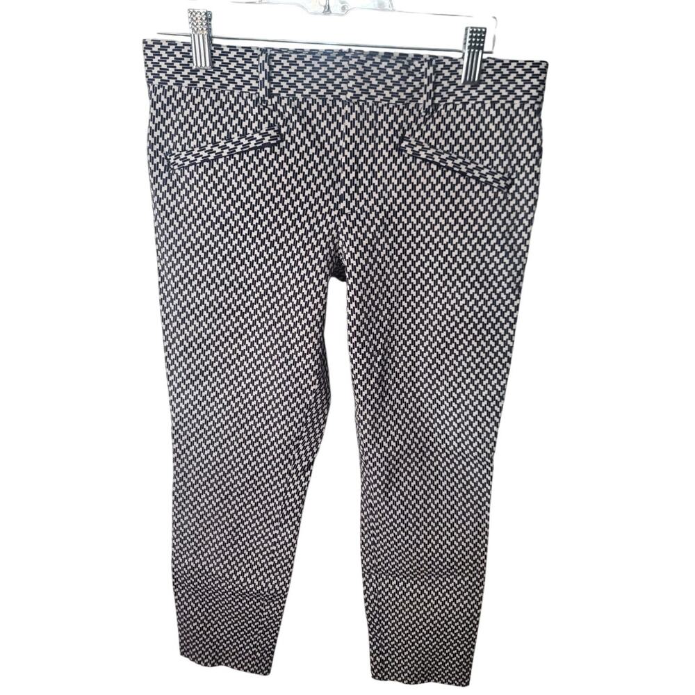 Gap Linear Print 4R Dress Slacks, Crop or Ankle Length